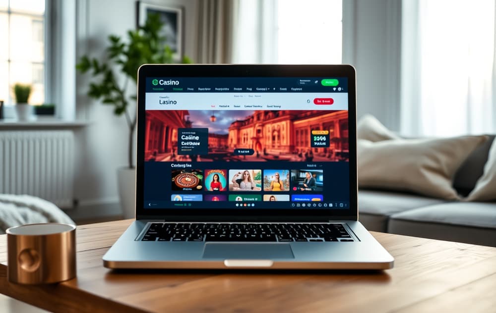 Boomerang Bet casino med boomerang-logo og blå bakgrunn
