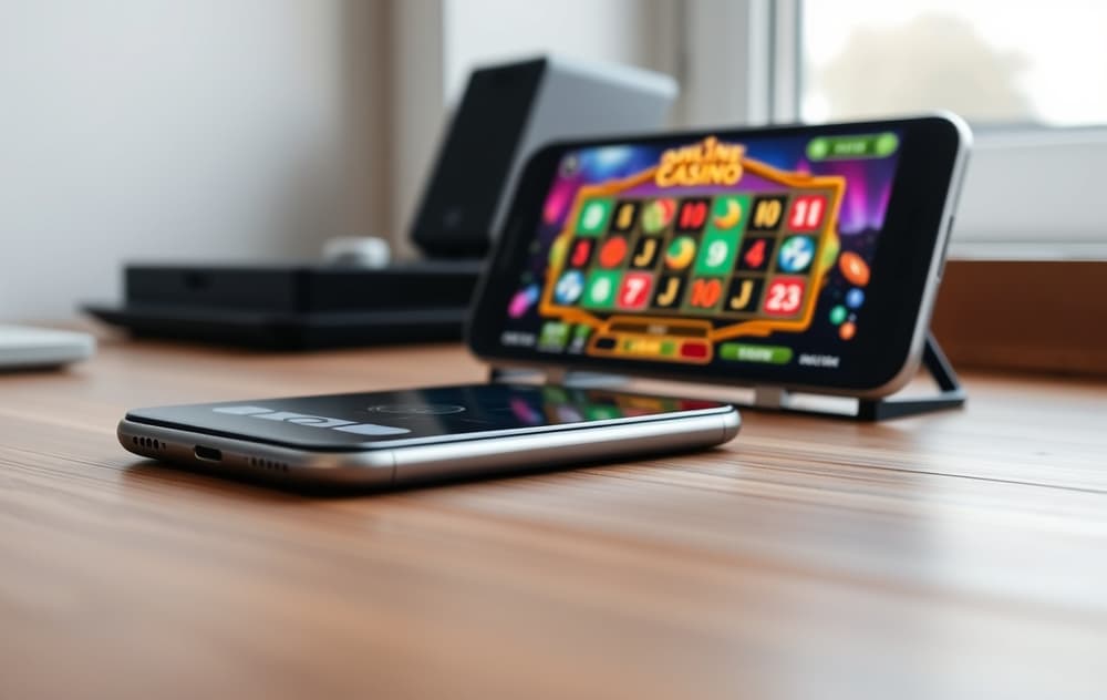 Hugo Casino med maskot og spilleautomater